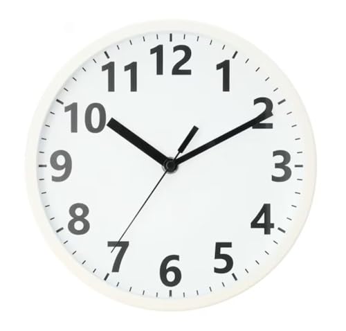 ニトリ(NITORI) ステップ秒針 掛け時計 クレア23ST ホワイト 幅23×奥行4.5×高さ23cm 8172757