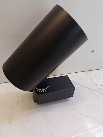 Image of avaline LED Track Light Spotlight, Black Aluminum Body, 3000K Warm White, Adjustable Ceiling Mount (20 Watt (65 * 140mm))