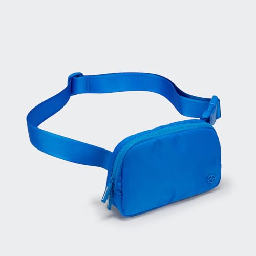 Image of Pander Two Way Zipper Fanny Pack Nylon Everywhere Belt Bag for Women, Water Repellent Waist Packs, Crossbody Bags with Adjustable Strap (Capri Blue)