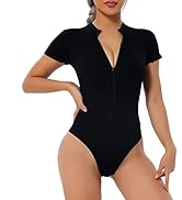 Adisputent Sport Jumpsuit Damen Lang Eng Yoga Bodysuit Overall mit Reißverschluss Playsuits Langa...