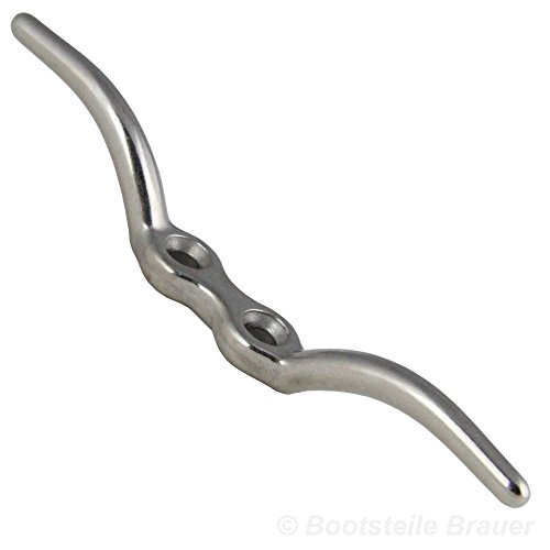 BOOTSTEILE BRAUER Lot de 2 flaggenklampe 150 mm  INOX A4 AISI 316