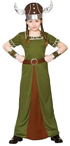 Wicked Costumes Girls Viking Princess Fancy Dress Costume Kids Norse Warrior Medieval Halloween World Book Day