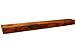 Modern Timber Craft Reclaimed Wood Fireplace Mantel Shelf | Solid Rustic American Barnwood with Floating Shelf Brackets | 2.75