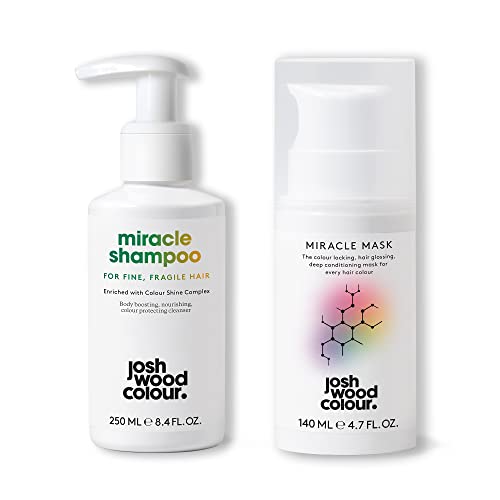 Josh Wood Colour Hair Care Set - Miracle Shampoo & Miracle Mask Protects Hair Color & Repair Damaged Hair - Pack of 2