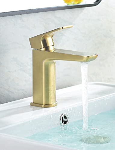 Keenware KBT-590 Mayfair Midas Contemporary Basin Mixer Tap: Brass - Image 2