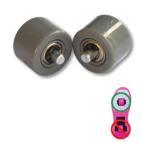 Ruote anteriori di ricambio per scarpe sportive a due ruote. 2 pezzi. Grigio