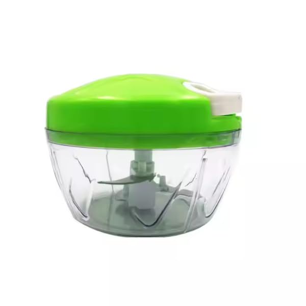 SS SHAKIL for Manual Food Chopper, Hommini Powerful Handheld, Hand Mixer for Vegetable, Multi-Blade, Compact Design Garlic Stainless Steel Vegetable Cutter