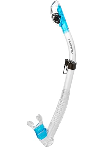 Rapido Energy Dry Snorkel - Clear/Translucent Aqua