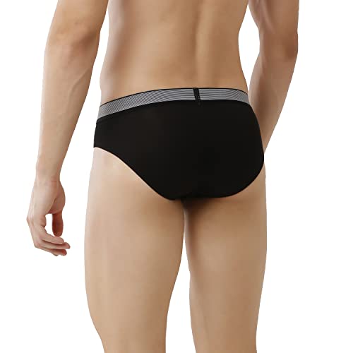 Image of Rupa Colors Modern Solid Brief for Men, Cotton Blend, Outer Elastic, Regular Fit, Pack of 1