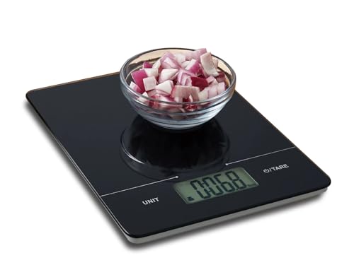 11 lbs Glass Digital Scale Black