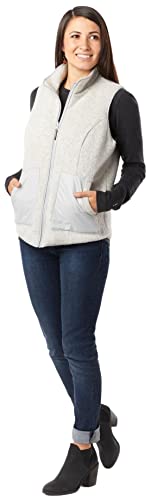 Smartwool Anchor Line Reversible Sherpa Vest - Women's Storm Gray Medium #TOP1