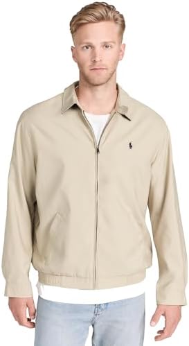 Polo Ralph Lauren Mens Bi-Swing Windbreaker Jacket (Khaki, XX Polo Ralph Lauren Mens Bi-Swing Windbreaker Jacket (Khaki, XX