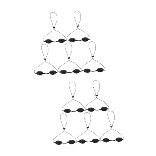 OSOLADY 10個 ゴーグル ライト 日焼け止め 導かれた プロテクター eye mask eye patch メガネ アイパッチ 眼帯 目の保護 シリカゲル Black