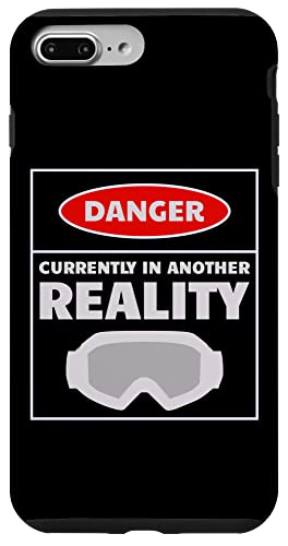 Hülle für iPhone 7 Plus/8 Plus Danger Currently In Another Reality Lustiges Geschenk für VR-Gamer