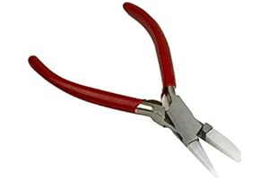 Non-Marring Nylon Round and Flat Nose Pliers for Watch Adjustment, Pendant Modification, Jewellery Fabrication