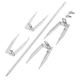 ibasenice 1 Satz Rotierende Grillgabel für Hähnchen und Truthahn Bratengabel mit Stab Teiliges für Grillen Camping und Outdoor Roasting