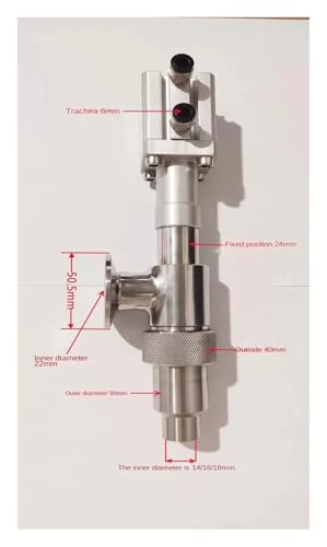 Buse de remplissage pneumatique inox 20mm anti-goutte pour machine - 4
