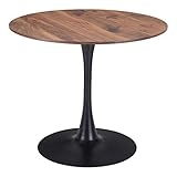 Zuo Modern Dining Table Brown & Black Opus
