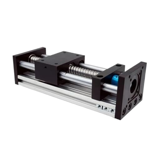 Dual Optical Axis Manual Sliding Table Rail Guide 1pcs SFU1605 Ball Screw 100mm-500mm Effective Stroke Linear Guide Stage Rail Motion Slide Table Actuator 3D Printer(Effective Stroke 200)