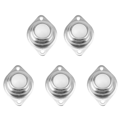 UTHCLO 5個 尼龍製ボールトランスファーユニット 耐摩耗性キャスター 軽量チェア交換用家具キャスター 多用途ローラーホイール 工場 倉庫