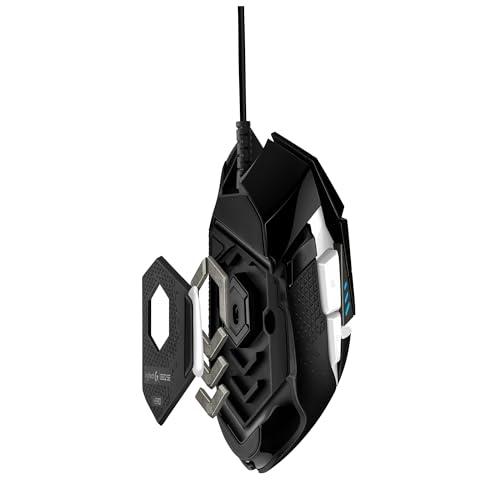 Logitech G502 Hero High Performance Gaming Mouse Special Edition, Hero 25K Sensor, 25 600 DPI, RGB, Adjustable Weights, 11 Programmable Buttons, On-Board Memory, PC/Mac - Black/White by Logitech G - Used condition - Image 2