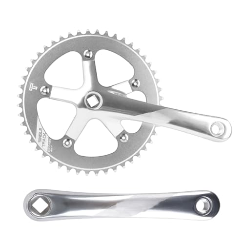 Biela para Bicicleta - Recambio para Ciclismo,Juego De Bielas Aleación Aluminio para Carretera Ciudad Rutas Diarias