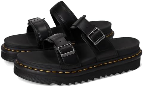 Dr. Martens Unisex-Adult Myles Black Brando Sandal