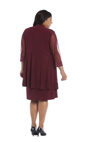 Image of R&M Richards Elegant 3 /4 Sleeve Swing Shrug Sweater