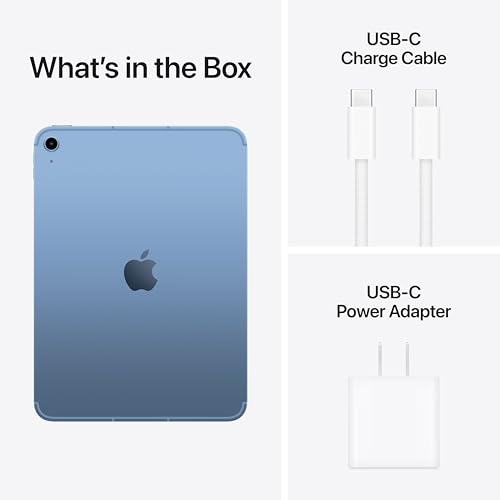 Image of Apple iPad 11-inch: A16 chip, 11-inch Model, Liquid Retina Display, 128GB, Wi-Fi 6 + 5G Cellular, 12MP Front /12MP Back Camera, Touch ID, All-Day Battery Life - Blue with AppleCare+ (2 Years)