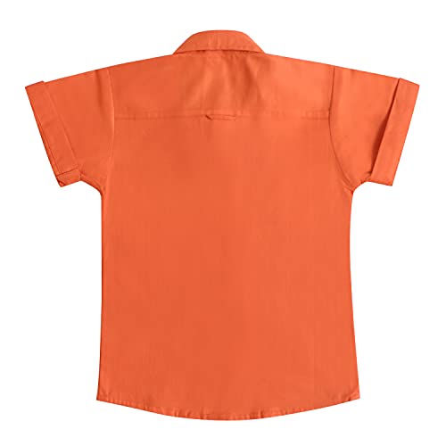 Image of superminis Boy's Cotton Regular Fit, Half Sleeves, Collared Neck, Printed Shirts for Casual Wear