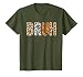 Safari Animals Wildlife Zookeeper Funny Bruh Boys Teens T-Shirt, Youth, Olive Green, X-Small