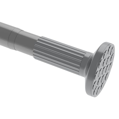 Image of Umimile Tension Curtain Rod, 51-126 Inch Spring Shower Tension Curtain Rod | Closet Rod, for Windows or Shower, Easy to Install, No Drilling, No Rust, for Bathroom, Rod Diameter 1.26 Inches, Grey