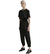 wearVAST Women High Waist Linen Pants Casual Relaxed Fit Pleated Trousers