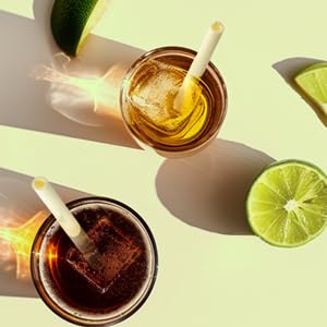 Pitillos comestibles sabor tropical 7.4 pulg 200 pzas miniatura 2