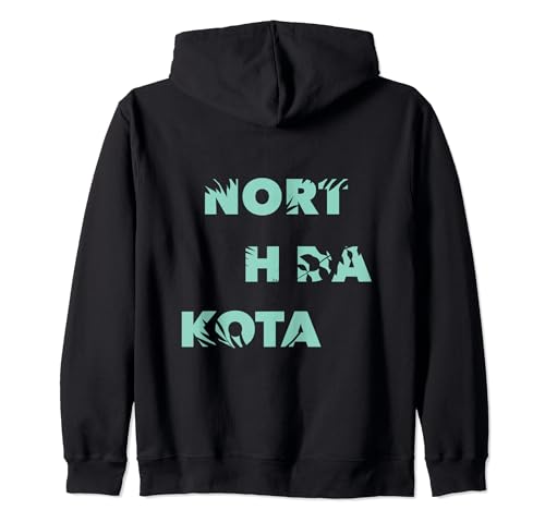 Flower State USA - État américain du Dakota du Nord Sweat à Capuche