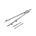 New Lon0167 Leather Craft Featured Scribing Clockmakers Spring-Type reliable efficacy Dividers Calipers 6.1