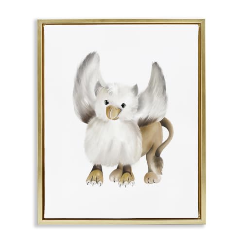'Mythical Fantasy Creature Winged Hippogriff'| Floating Frame Canvas Art