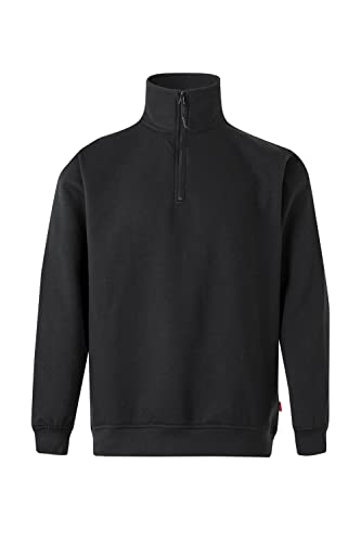 Velilla 105702 0 – Noir M – Sweat avec demi-fermeture éclair, unisexe, noir, taille M