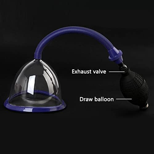 Manual Breast Pump,Portable Manual Breastfeeding Pump,Food Grade Silicone for Breastfeeding,ABS PVC Material Adjustable Suction Breast Pump with Measuring Scale for B/C Cup Women