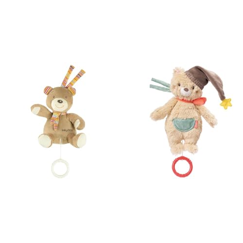 Fehn Kuscheltier mit Einschlafhilfe Melodie & Spieluhr Baby Einschlafhilfe Teddy - Braun, Kunstfaser, Kuscheltier, Baby-Produkt, Decke, 5124494031, 360394031, 360392031, 12950661, 2 Stück
