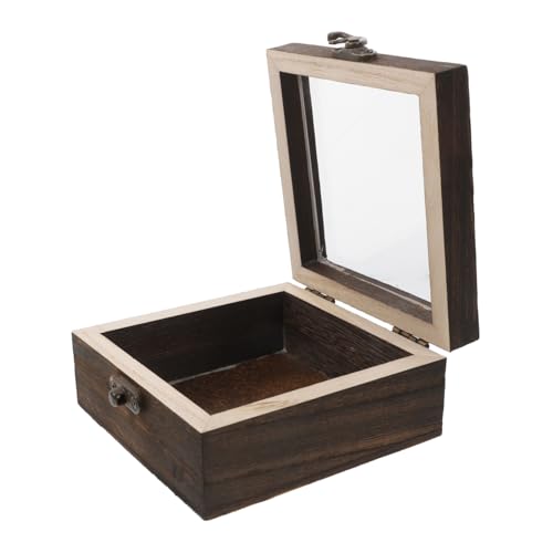 Mobestech Eternal Flower Keepsake Box Small Display Case Pin Display Case for Science