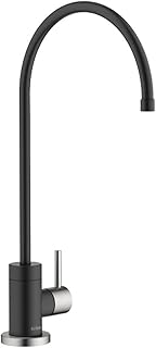KRAUS® Purita™ Single Handle Drinking Water Filter Faucet for Reverse Osmosis or Water Filtration System in Spot-Free Stainless Steel/Matte Black, FF-100SFSMB