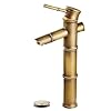   Bathroom-Bowl-Vessel-Sink-Lavatory-Faucet-Antique-Brass-Commercial-Single-Handle-One-Hole-Deck-Mount-Tall-Body