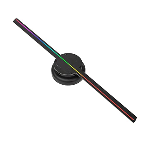 Ventilador Holográfico, Proyector holográfico de ojo desnudo 3D 16,1 pulgadas, máquina publicidad montada en la pared, pantalla giratoria, imagen aérea neón Led Virtual