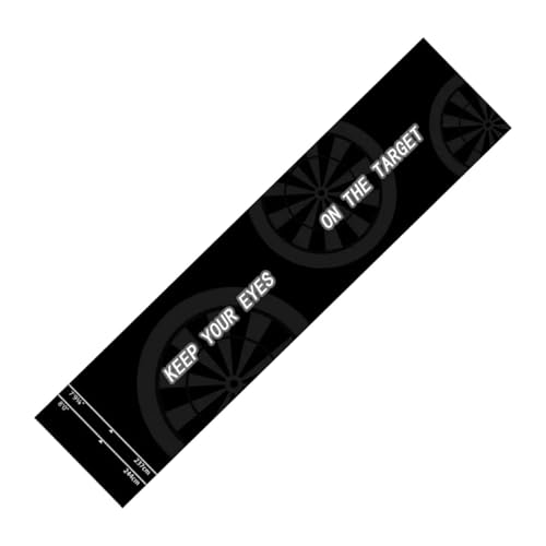 Alfombrilla para dardos con línea de lanzamiento, 300 x 34 cm, con línea de lanzamiento, alfombrilla de suelo como accesorio para diana, para , entrenamiento, juegos, torneos, casa, bar, club