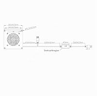 euroharry Digitalanzeige temperaturgesteuertes leises Lüftersystem,USB-Lüfter, 5V-Lüfter mit modernem gebürstetem schwarzem Aluminiumrahmen für Heimkino-AV-Schränke (2) – Ansicht 5