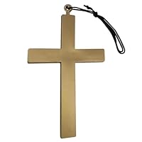 Kreuz Halskette, Priester Kreuz Kette Plastik, Anhänger Kreuz aus Kunststoff, Halskette mit Kreuz für Priester Bischof Nonne Pfarrer, Halskette Kreuz Anhänger für Halloween Fasching Cosplay Ostern