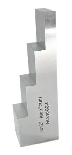 Bloque de calibración para prueba ultrasónica de 4 pasos 0.250" 0.500" 0.750" 1.000" para medidor de espesores ultrasónico miniatura 1