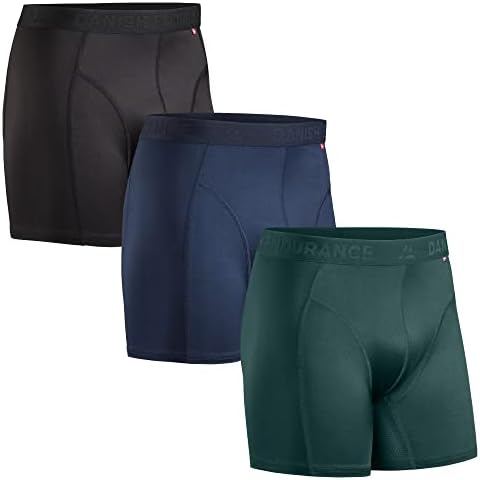 DANISH ENDURANCE Calzoncillos Bóxers de Deporte para Hombre, Pack de 3 Cover