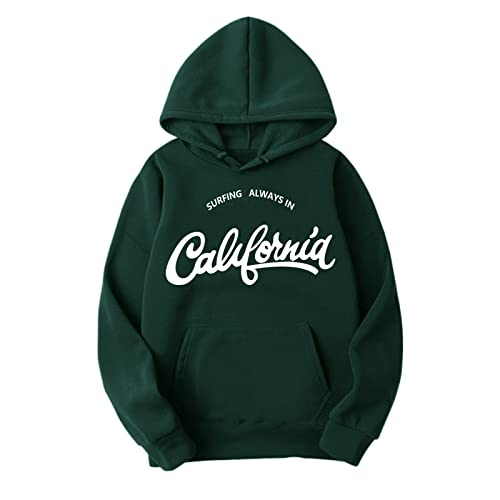 Pull de Noël à capuche vert pour homme vêtement hiver chaud taille M